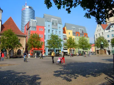 Jena, Germany, Market square in the city center Stock Photo - Alamy