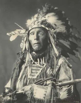Интересные старинные фото - лица американских индейцев