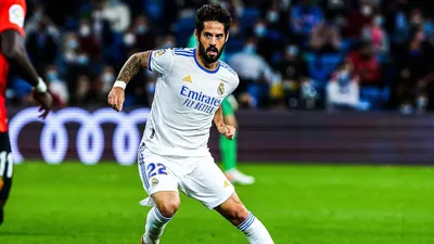 Real Madrid's Isco Alarcon celebrates scoring a goal