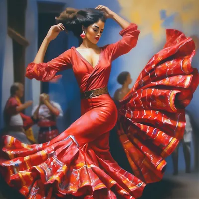 Фламенко страстный испанский танец» — создано в Шедевруме