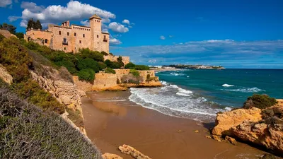 Картинка на рабочий стол catalonia, испания, таррагона, costa dorada,  tarragona, spain, tamarit castle 1920 x 1080