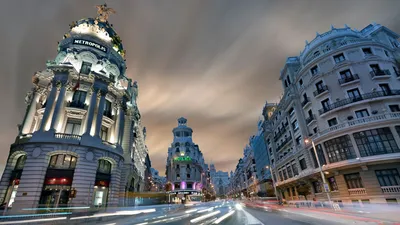 Scene Of The City Of Madrid With An Ornate Building Across The Street  Background, Madrid Spain Picture, Madrid, Spain Background Image And  Wallpaper for Free Download