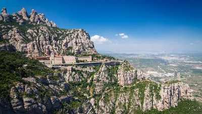 Панорама монастыря Монсеррат , Каталония, Испания Photos | Adobe Stock