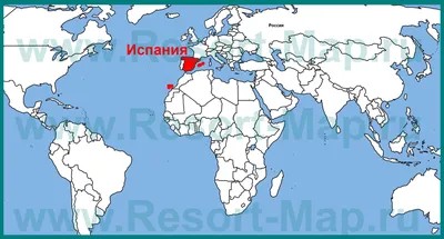 Испания на карте мира фото фотографии