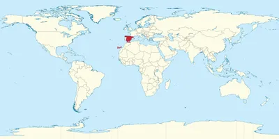 Испания. Физическая карта - Страны мира - Каталог | Каталог векторных карт