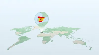 Административно-политическая карта Испании: автономные сообщества. Скачать  административно-политическую карту Испании