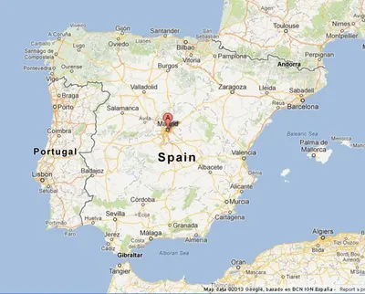 С какими государствами граничит Испания