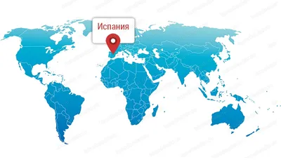 Где находится Испания на карте мира и на карте Европы? Подробная карта  Испании на русском языке