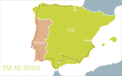 Испания, Португалия. Физическая карта | это... Что такое Испания, Португалия.  Физическая карта?