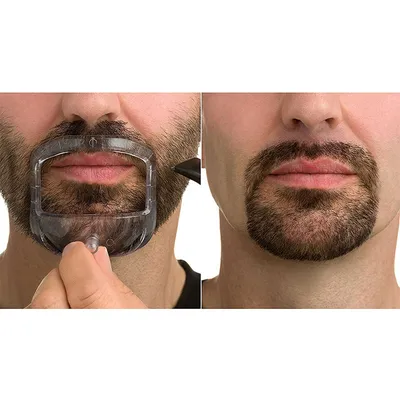 Шаблон для стрижки бороды и усов эспаньолка (испанская бородка) - купить в  интернет-магазине Бородачу