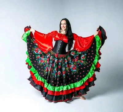 красная черная атласная однотонная испанская юбка фламенко 360-720 градусов  костюм для танца живота для девочек цыганская юбка| Alibaba.com