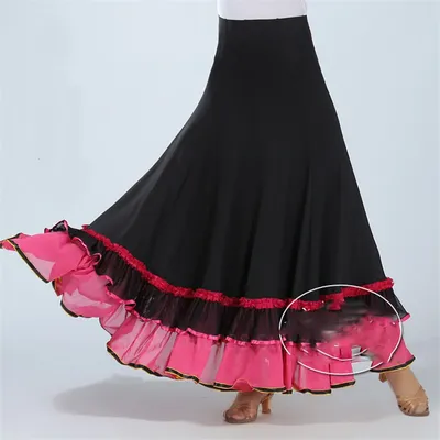 Юбка для фламенко для девочек, костюм для танцев в испанском стиле, для  соревнований, для хора и выступлений, для детей | AliExpress