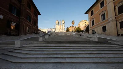 РИМ, лестница на площади Испании: Церковь Тринита деи Монти. По Испанской  лестнице к фонтану Треви, отзыв о туре и фото