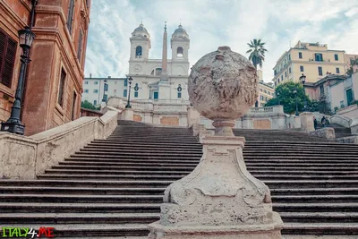 Испанская лестница в Риме, Италия: фото достопримечательности
