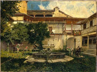 Испанские дворики фото фотографии