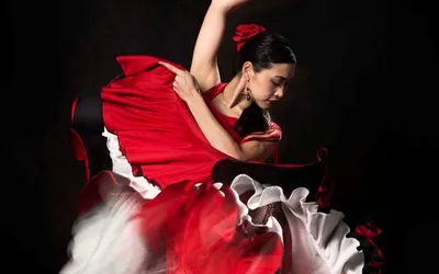 Испанский танец фламенко танцев, женщины в монументальном месте Стоковое  Изображение - изображение насчитывающей заставка, художничества: 175268709