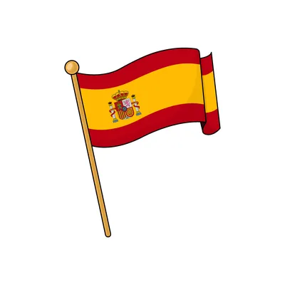 Испанский флаг летает на ветру Цветной флаг Испании Патриотизм,  патриотический символ Стоковое Фото - изображение насчитывающей европа,  национально: 158226442