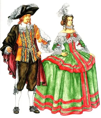 Испанский костюм 17 века | Модные стили, Костюм, Одежда