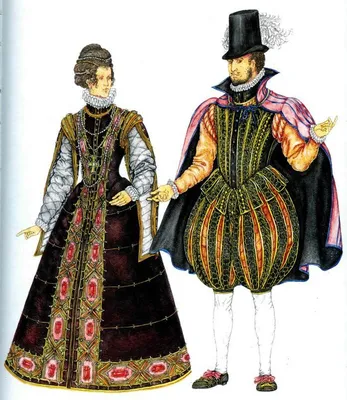 Костюм Испании эпохи Возрождения (15-16 века) | Мода эпохи королевы  елизаветы, Модный дизайн эскизы, Всегда актуальная мода