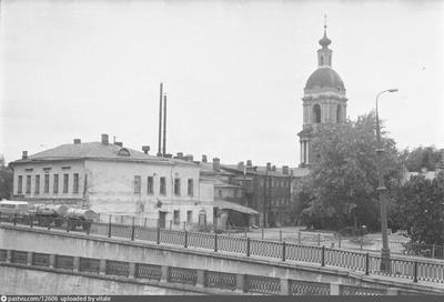 Вид Вшивой горки из-за Москвы-реки - Retro photos