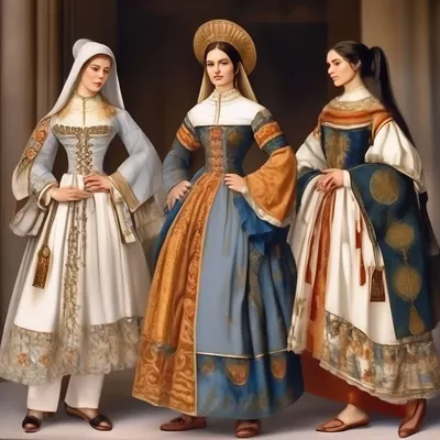 Итальянская мода 16 века. Женские …» — создано в Шедевруме