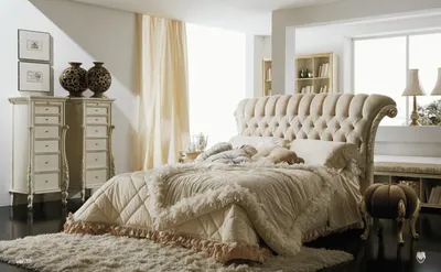 Купить итальянскую спальню белую Prestige. Мебель из Италии - интернет  магазин DECO MOLLIS