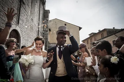 Необычная итальянская свадьба в английском стиле
