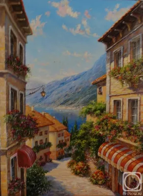 Картина Итальянская улочка в Мояно #882 | Арт галерея GMOT