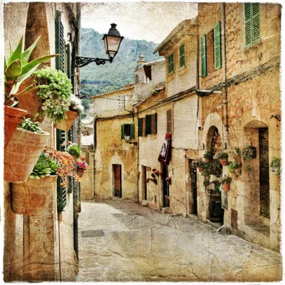 Купить фотообои Итальянская улочка арт. 107001 на стену: цены, фото,  каталог - интернет-магазин «LIKE»