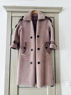 Итальянское пальто в стиле милитари, 110 см, модель П-28, размер 48 в  Москве в интернет-магазине Queen Furs
