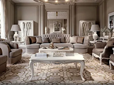 Итальянская гостиная Royal фабрики AGM - купить итальянскую мебель для  гостиной Royal.