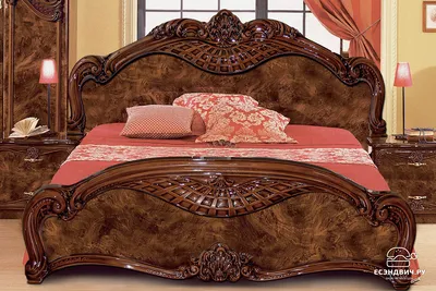Современная европейская итальянская кровать из твердой древесины и  натуральной кожи, модная резная роскошная французская мебель для спальни,  большой размер jx126 | AliExpress