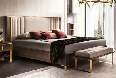 Кровать 110х190 с мягким изголовьем (кат В) Essenza: Итальянская спальня  Essenza Arredo Classic(Ессенза Арредо Классик)