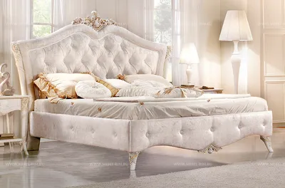 Купить итальянскую кровать с мягким изголовьем Medea - Итальянский  Мебельный Центр