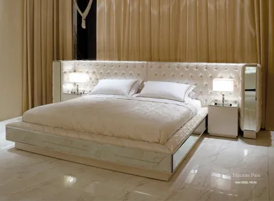 Кровать с мягким изголовьем Diamante из Италии фабрики Casa +39 на заказ в  Москве