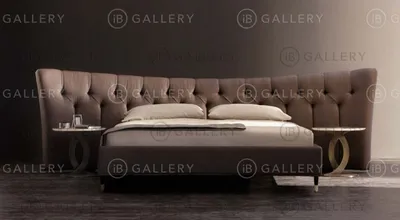 Двуспальная кровать с высоким, мягким изголовьем Magnolia, Visionnaire -  Мебель МР
