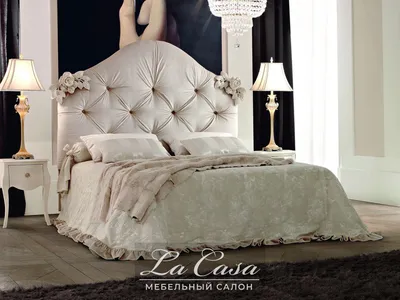 Кровать с мягким изголовьем Yume от LONGHI из Италии на заказ в Москве -  купить в студии Миланский Дом