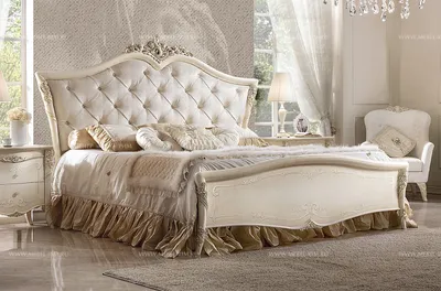 Кровать с высоким мягким изголовьем DV Home Newton из Италии цена от 485210  руб - IB Gallery