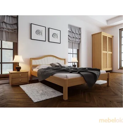 Кровать двуспальная с мягким изголовьем 180х200 см серая Palermo - купить  за 176330 руб в интернет-магазине DG-Home