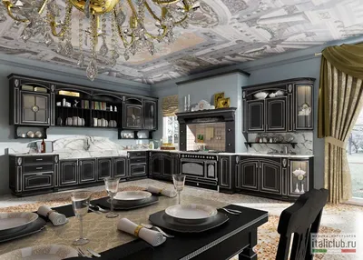 Смотрите в нашем каталоге кухонной мебели Итальянские прямые и угловые кухни  из массива в Петрозаводске.