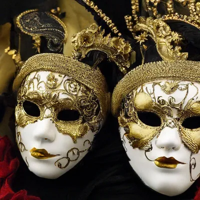 Купить Новая цветная итальянская маска для Хэллоуина, роскошная  венецианская женская маска для выступлений | Joom