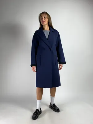 Черное длинное женское демисезонное пальто из итальянской шерстяной ткани с  перелиной и патами (ID#1961967357), цена: 2499 ₴, купить на Prom.ua