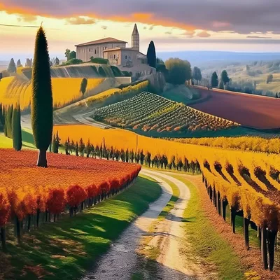 Итальянские пейзажи в ноябре 2023 🇮🇹…» — создано в Шедевруме