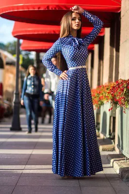 Платье из итальянской джинсы \"Моника\" в интернет-магазине Ярмарка Мастеров  по цене 12500 ₽ – A4OVBBY | Платья, Санкт-Петербург - доставка по России
