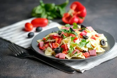 Итальянский салат из макарон с помидорами - рецепт автора Irina Senina