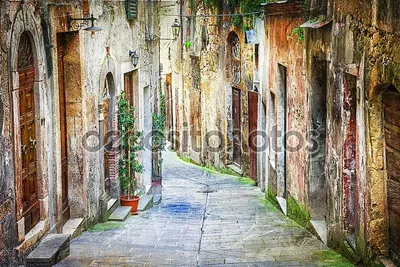 Картина Итальянская улица ᐉ Ганская Алла ᐉ онлайн-галерея Molbert.