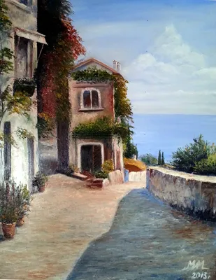 Картина Итальянский дворик #4229 | Арт галерея GMOT