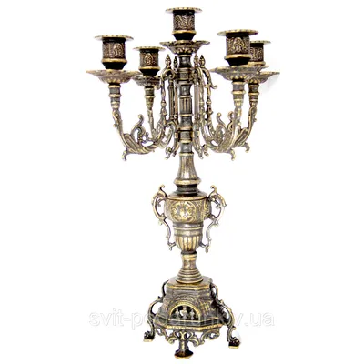 Канделябр на 5 свечей в античном стиле 82.102-ANT Италия (ID#1148030154),  цена: 6785 ₴, купить на Prom.ua