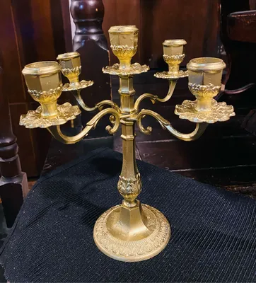 Редкость!Антикварный канделябр лампа из дерева 18 век,Италия