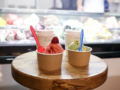 Итальянское мороженое, разноцветное и …» — создано в Шедевруме